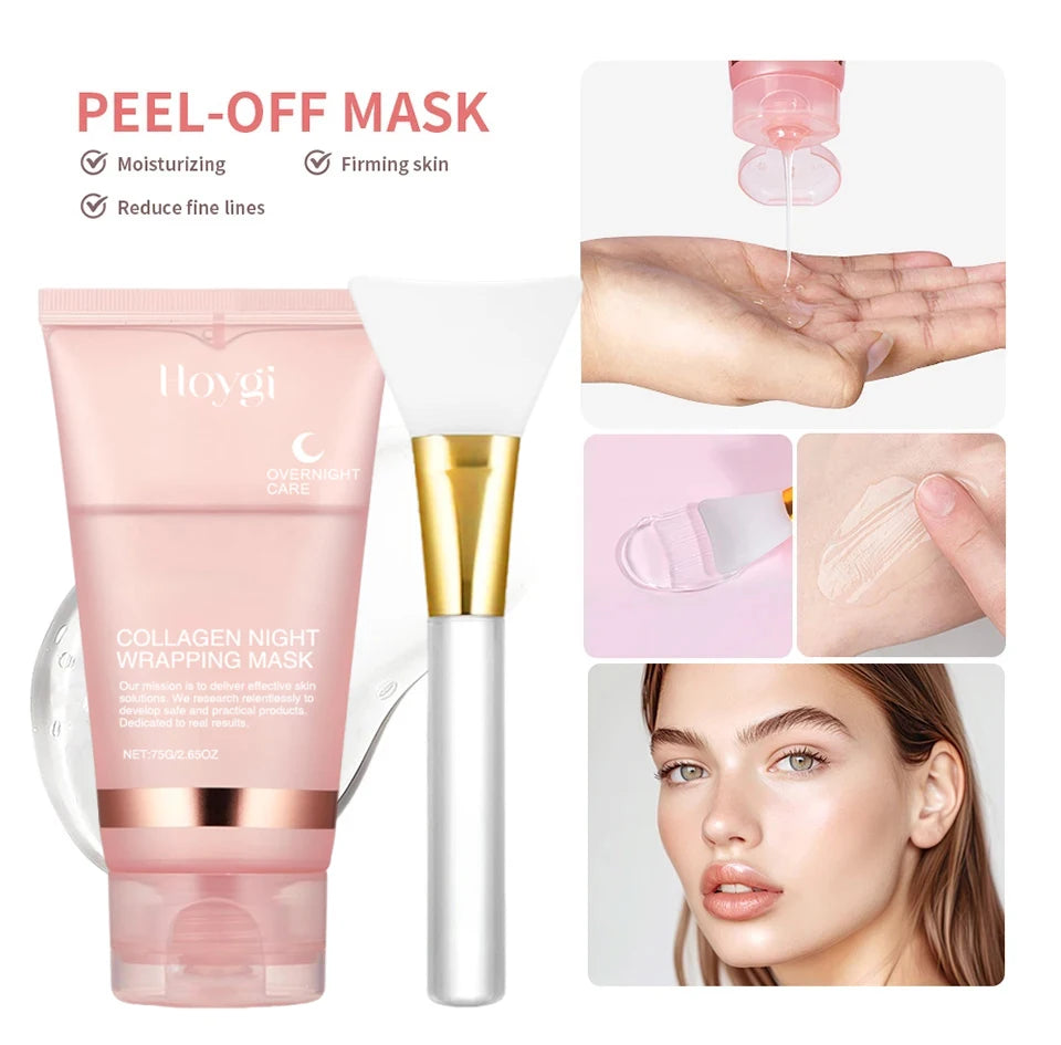 Masque Peel-Off au Collagène — Éclat, Lissage & Raffermissement