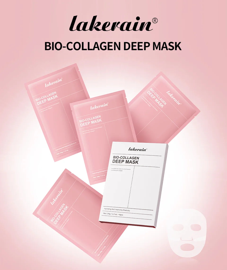 Masque Nuit Bio-Collagène — Pores Affinés & Teint Éclairci (4 pièces)