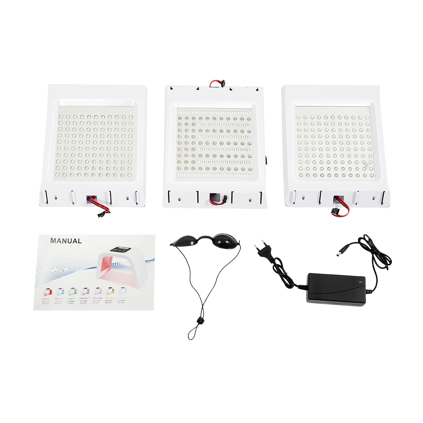 Masque LED Luminothérapie 7 Couleurs — 287 LEDs | Rajeunissement Professionnel