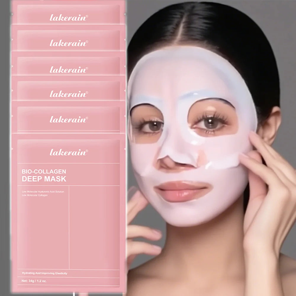 Masque Nuit Bio-Collagène — Pores Affinés & Teint Éclairci (4 pièces)