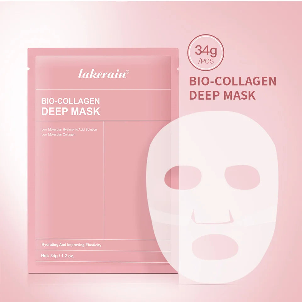 Masque Nuit Bio-Collagène — Pores Affinés & Teint Éclairci (4 pièces)