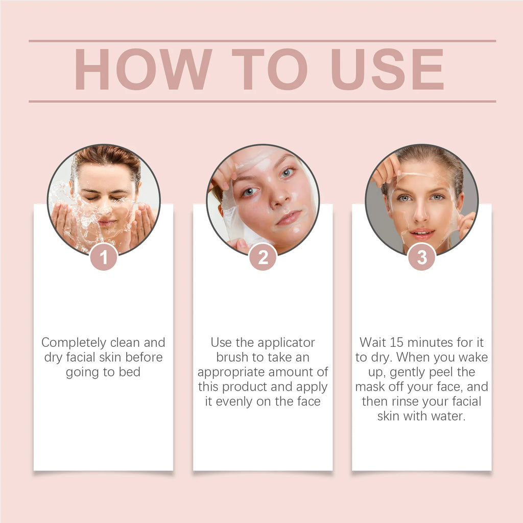Masque Peel-Off au Collagène — Éclat, Lissage & Raffermissement