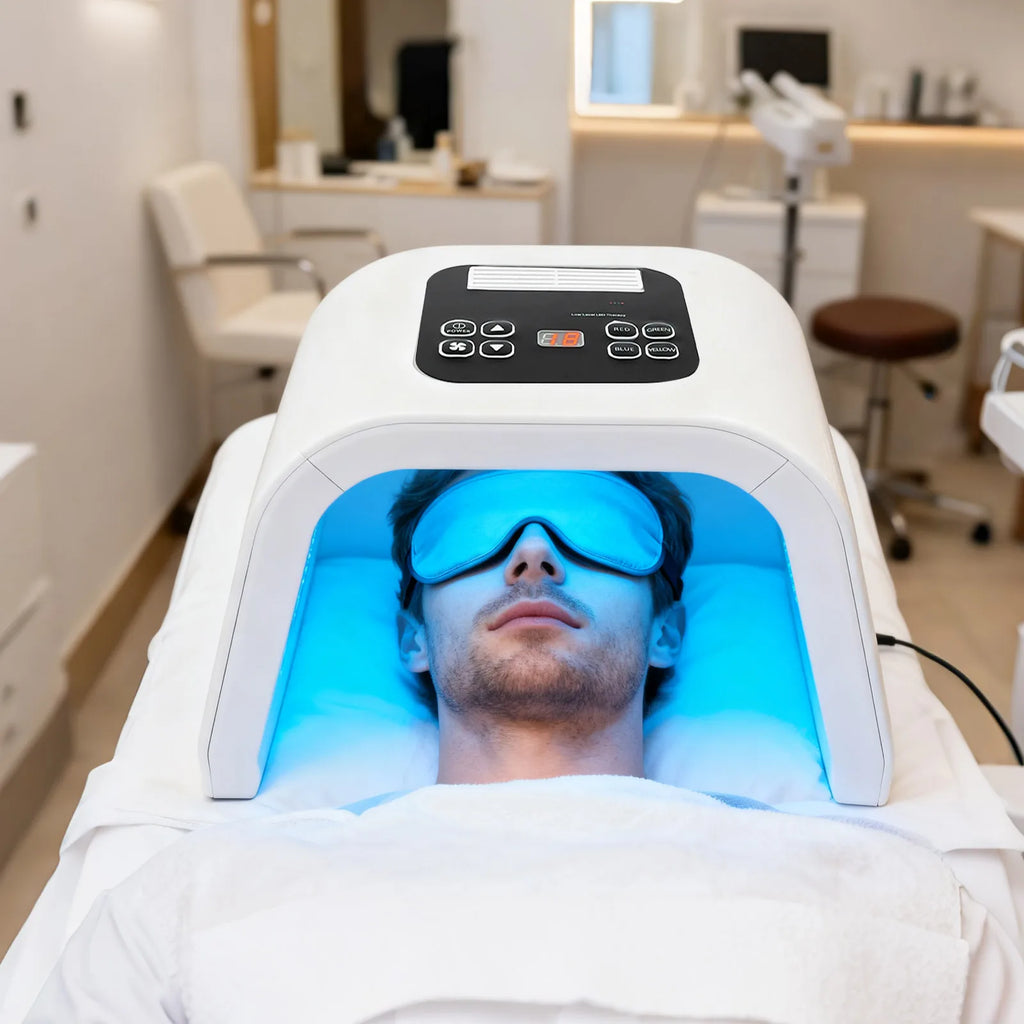 Masque LED Luminothérapie 7 Couleurs — 287 LEDs | Rajeunissement Professionnel
