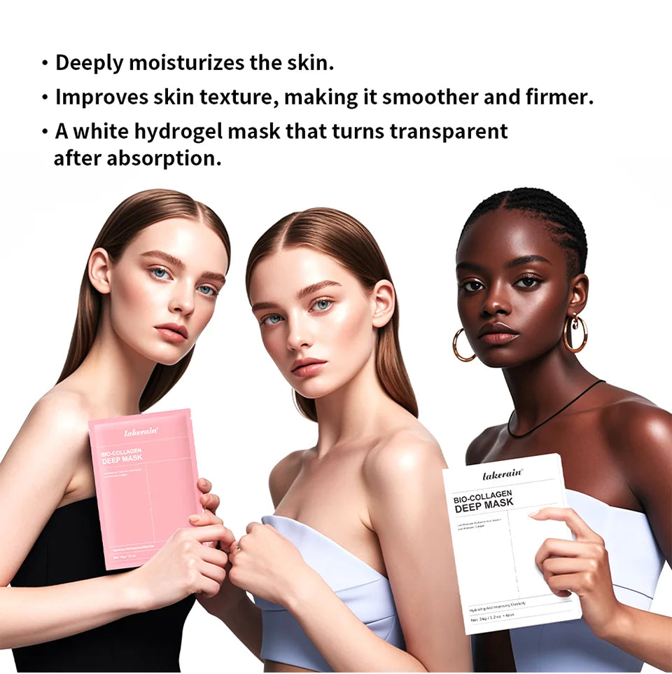 Masque Nuit Bio-Collagène — Pores Affinés & Teint Éclairci (4 pièces)